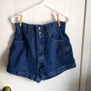 Levi's denim shorts.